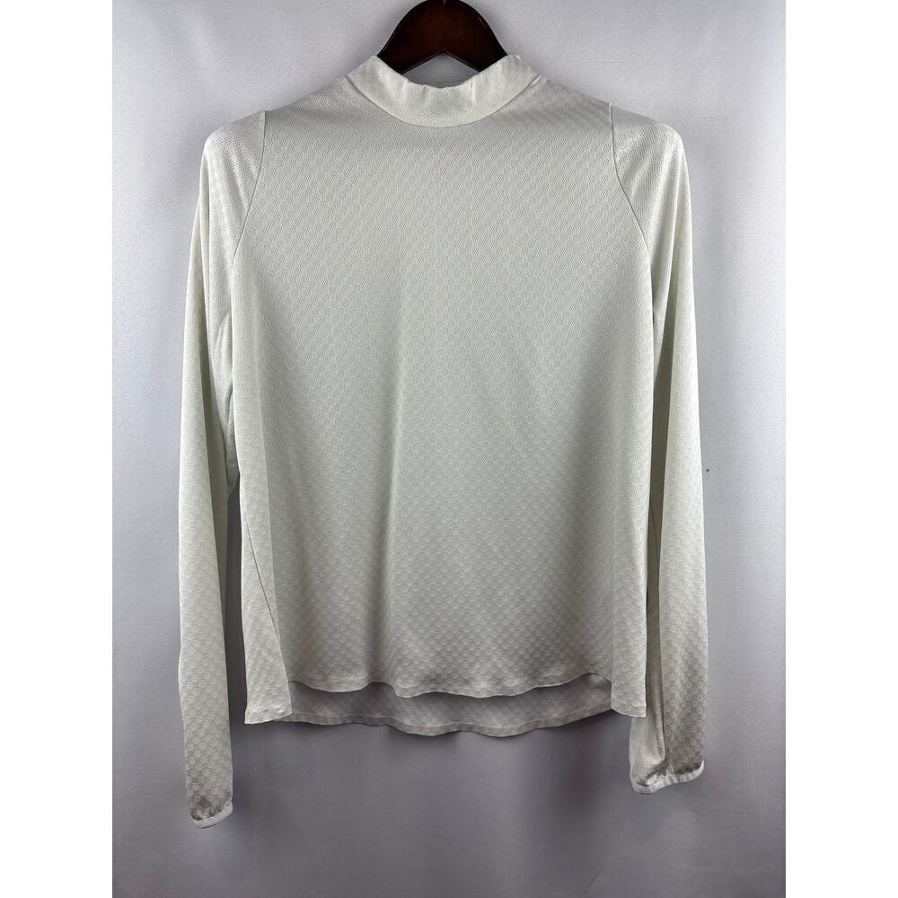 Women’s Nike XL Off-White Dri Fit Long Sleeve Sports shirt